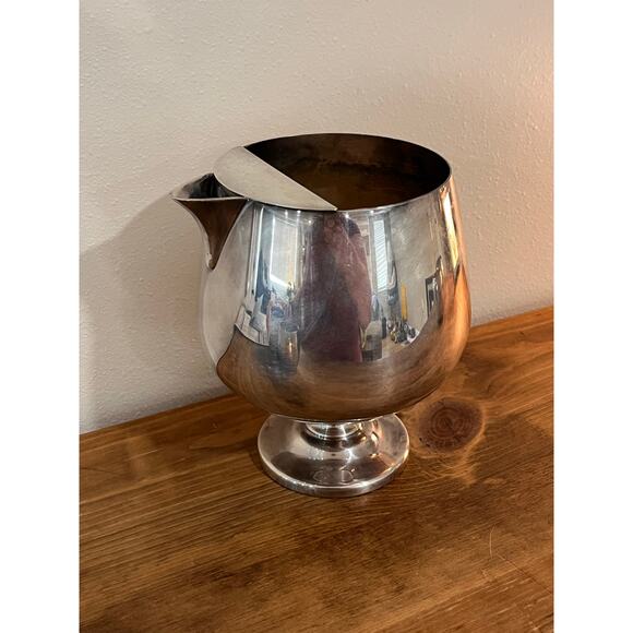 Poole EPCA Silverplate Punch Set 6pc #834 #837 Bowl Cups Swizzle Stick Vtg MCM - Picture 4 of 13